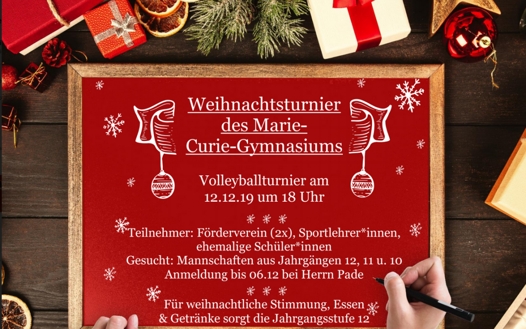 Weihnachtsturnier Volleyball am 12.12.