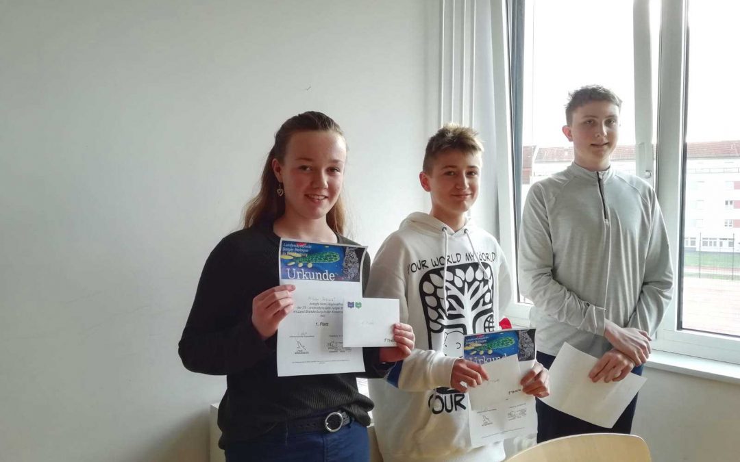 1. Platz beim Regionalfinale der Biologieolympiade