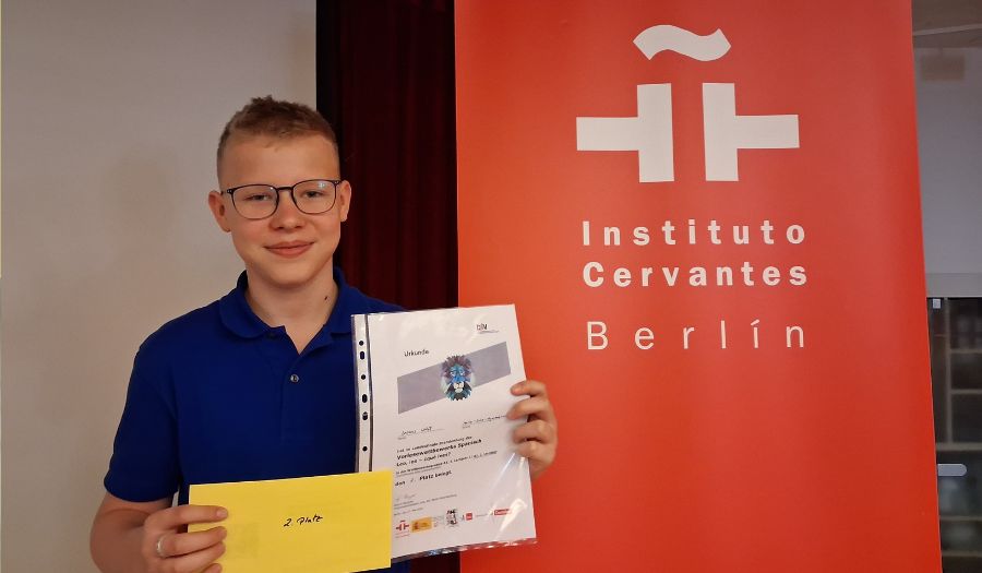 2. Platz im Brandenburg-Finale im Spanisch-Vorlesewettbewerb Leo, leo